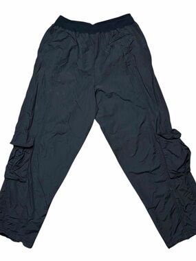 Free People FP Movement Mesmerize Me Cargo Pants Size M Black Baggy Pockets